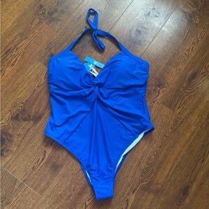 NWT Cupshe Royal Blue One Piece Swimsuit
